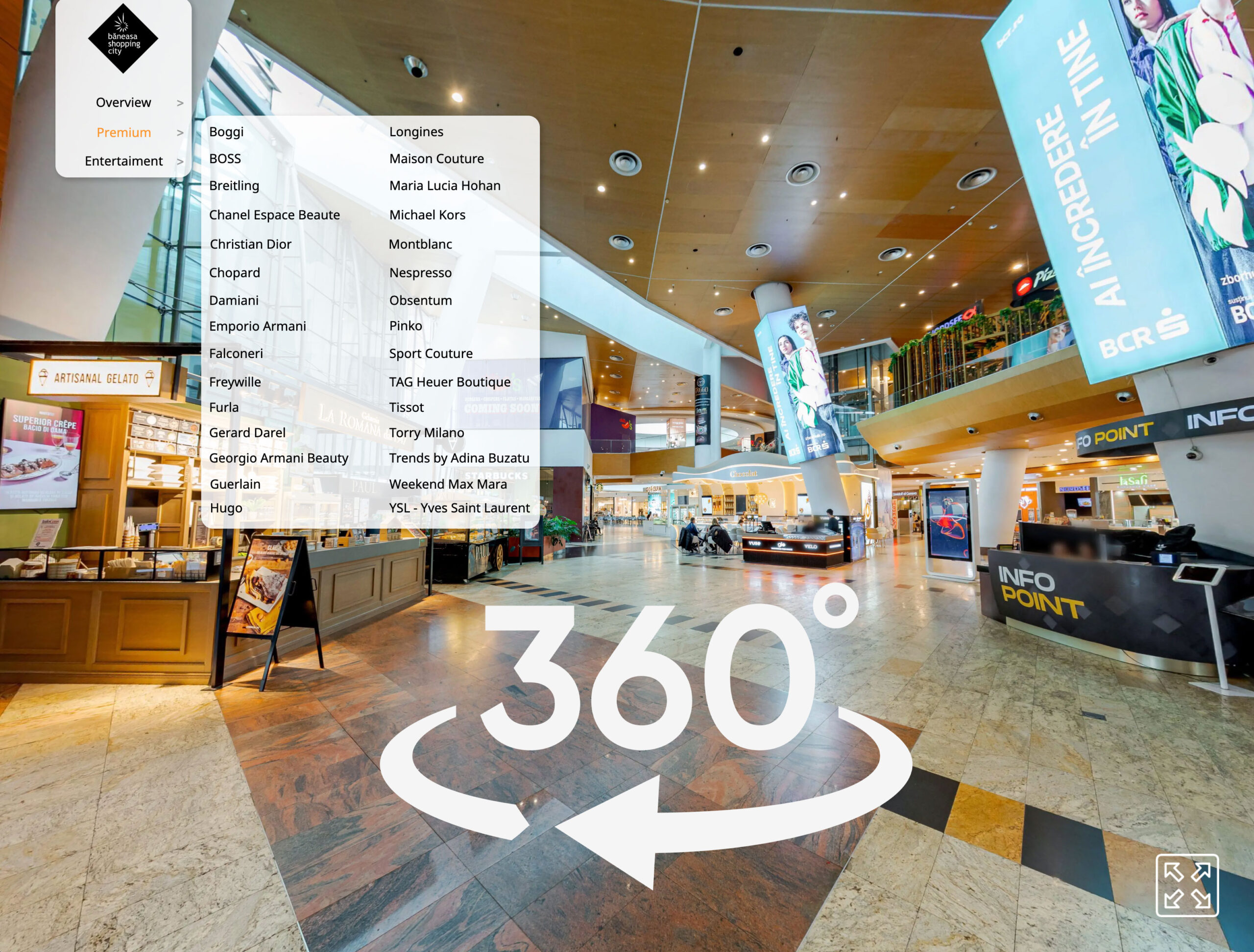 Tur virtual 360 Băneasa Shopping City